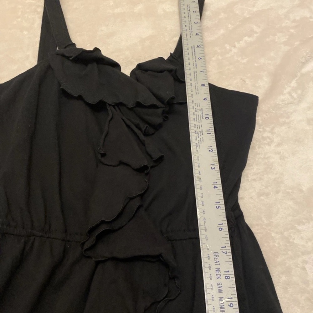 Express Black Ruffle Midi Dress - Picture 7 of 11